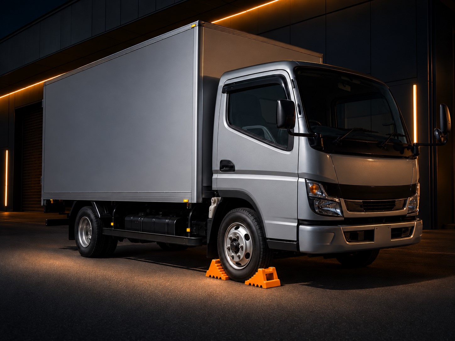 配送現場で使用するHOLDEN+タイヤストッパー